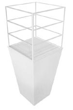 richiesta Self-service shelf Modello: Conic Specifica 1: 70x70x h 180 Specifica 2: Bianco Conic