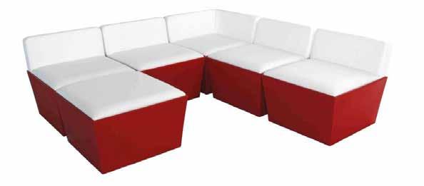 Lounge Specifica 1: 70x70x h 40 Specifica 2: Bianco