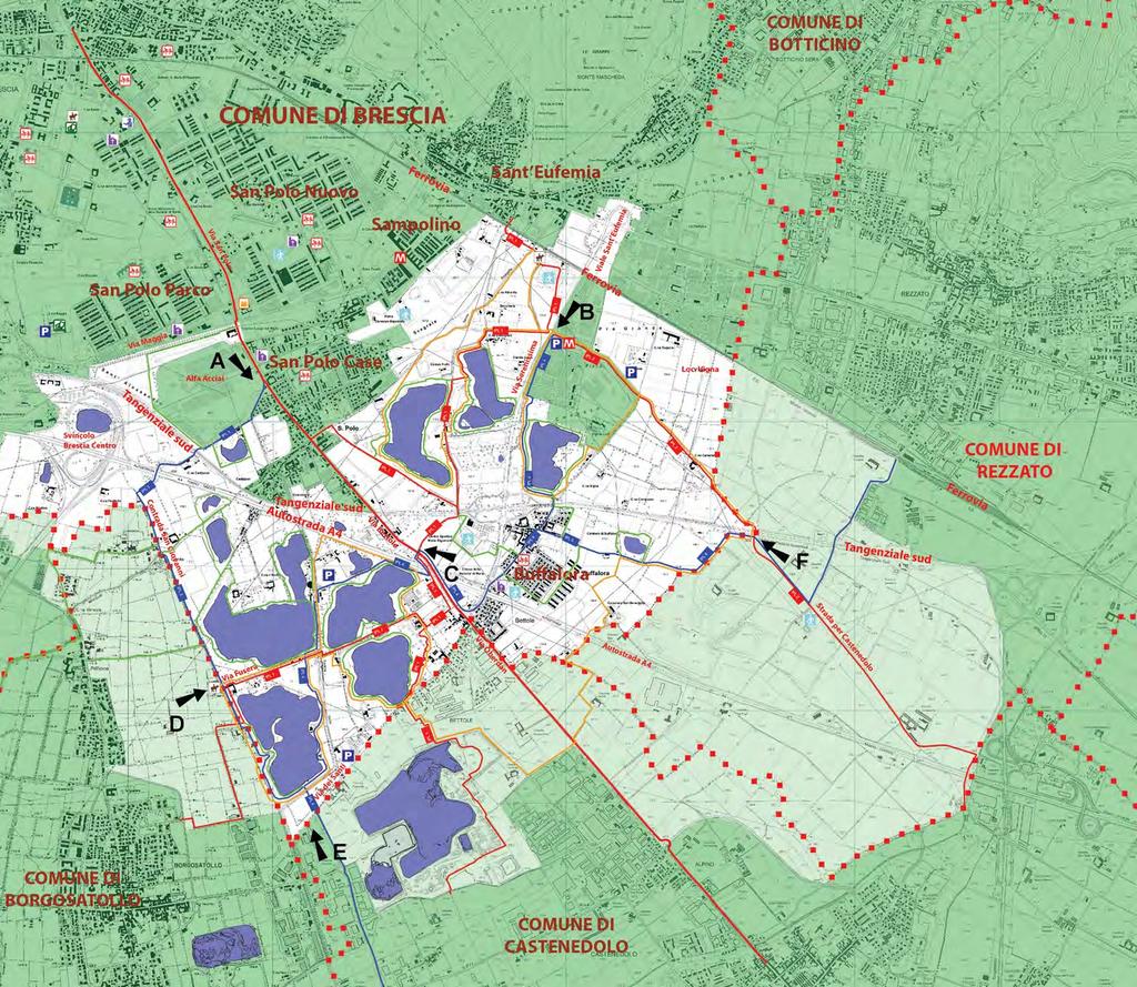 IPL1 IPL2 IL PROGETTO DEI PERCORSI ITINERARI CICLABILI IPL3 IPL1 IPL4 Lago