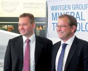 Da sinistra: Stefan e Jürgen Wirtgen, i due Amministratori Delegati del Gruppo alla metà di settembre, un evento di due giorni organizzato