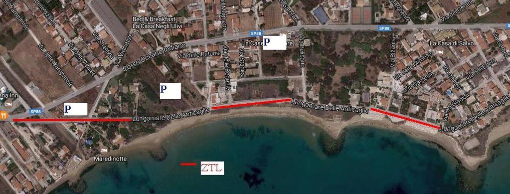 Realizzazione di una ZTL sul lungomare delle Anticaglie nel tratto compreso tra Corso Oceano Indiano e via dei Gladioli 1. Istituzione di una zona a traffico limitato (Z.T.L.) h.