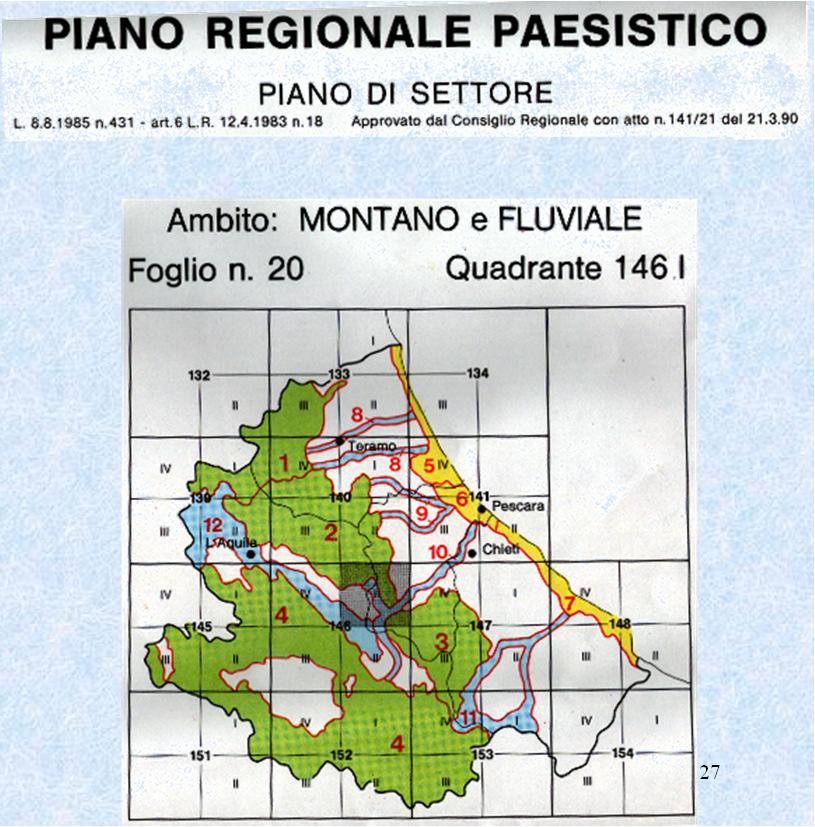 Piani di settore Quadro