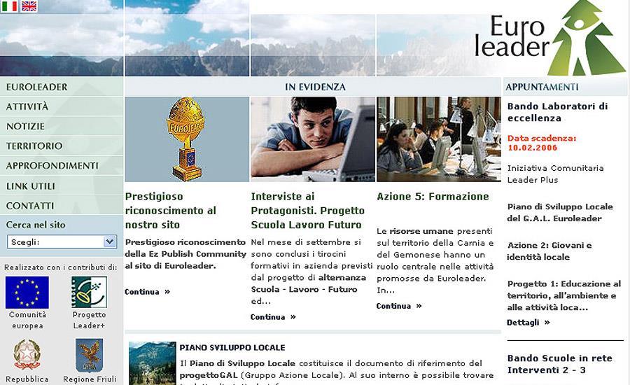 LEADER + (2000-2006) Informazione e animazione www.euroleader.fvg.it Oltre 1.