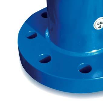 Fornito con flange fisse con foratura secondo la norma EN 92/2 o diversa su richiesta.