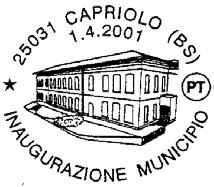 291 RICHIEDENTE: Museo nazionale archeologico della Sibartide SEDE DEL SERVIZIO: c/o il Museo Nazionale - 87070 SIBARI (CS) DATA