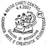 Varie N.326 DATA: 4/4/2001 Emissione di 4 francobolli (. 800) celebrativi della "Giornata dell'arte e della Creatività".