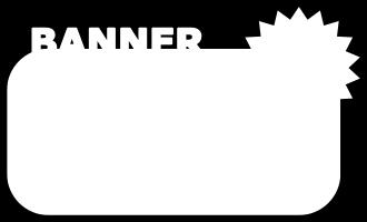 BANNER CON LA COLLABORAZIONE DI: Spazio banner non rotativo posizionato nella parte in alto a sinistra del browser; garantisce la visibilità del vostro banner per tutta la