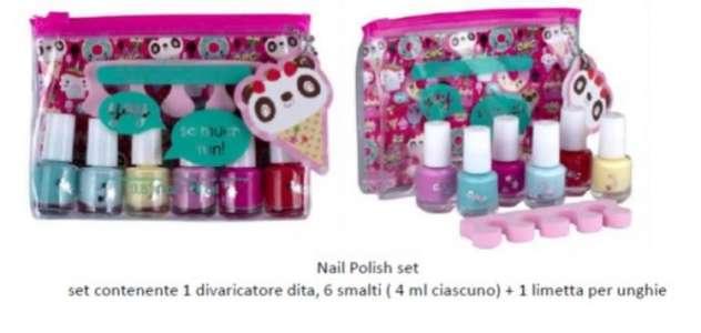 divaricatore dita e 6 smalti assortiti da 4 ml in