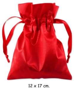 Busta satin bag rosso 7,5x10 10pz-12918 q. 25 q.