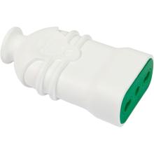 resistenza al calore, agli urti e olii, presa 2P+T 16A professionale - colore bianco.