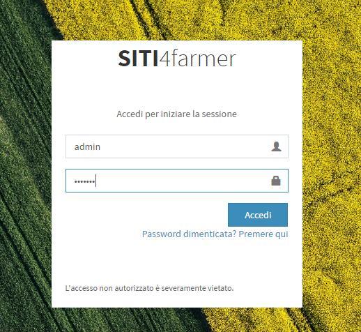 eu/siticatasto/portale_agri/ 2) Cliccare sul bottone LOGIN.