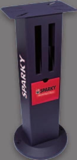 20009701100 Adatto per tutte le smerigliatrici da banco SPARKY Struttura stabile in