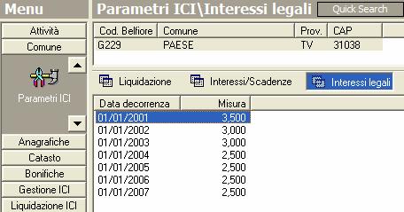 interessi) ora calcolati a giorni con misura