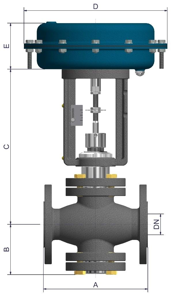 Serie 00 Valvola a 2 vie per impieghi industriali pesanti Dimensioni (mm) e pesi (kg) serie 00 UNI/DIN PN16/0 Speciale attuatore doppio per /0 Attuatore S30 DOPPIO 0 S30 S30 S30 HP E (mm) 20 390 Peso