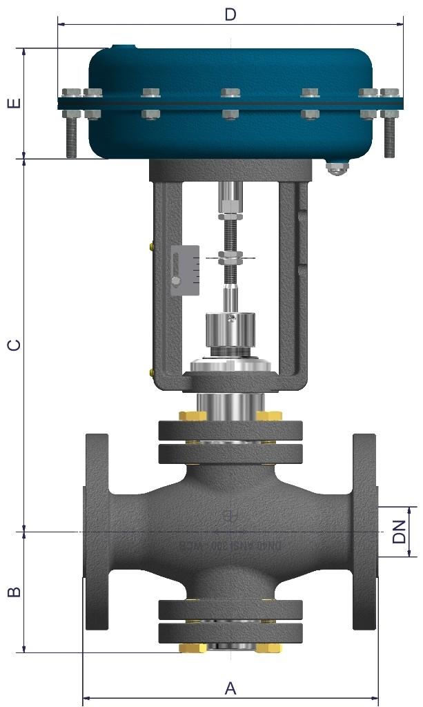 Serie 00 Valvola a 2 vie per impieghi industriali pesanti Dimensioni (mm) e pesi (kg) serie 00 ANSI 300 Speciale attuatore doppio /0 Attuatore S30 DOPPIO 0 S30 S30 S30 HP E (mm) 20 390 Peso