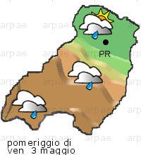 bollettino meteo per la provincia di Parma weather forecast for the Parma province Temp MAX 22 C 14 C Pioggia Rain 0mm 0-2mm Vento Wind 42km/h 37km/h Temp.
