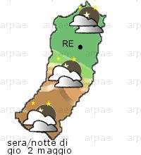 bollettino meteo per la provincia di Reggio-Emilia weather forecast for the Reggio-Emilia province Temp MAX 22 C 14 C Pioggia Rain 0-1mm 0-2mm Vento Wind 29km/h 37km/h Temp.