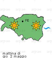 bollettino meteo per la provincia di Ferrara weather forecast for the Ferrara province costa coast Temp MAX 22 C 19 C Vento Wind 45km/h 32km/h costa coast Temp.