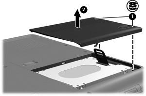 4. Scollegare il cavo di alimentazione dalla presa elettrica CA. 5. Capovolgere il computer su una superficie piana. 6. Rimuovere la batteria dal computer.