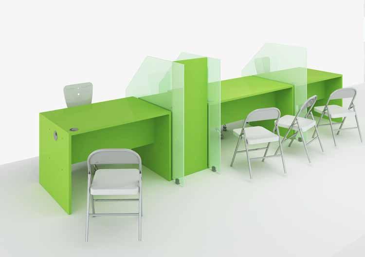 SERVICE SPECIALISTS B03 ALSO PRESENT ITSELF AS A SERIES OF DESK FOR LISTENING THE CLIENT AND THE PROVISION OF ALL THE SERVICES THAT REQUIRE A VIS-À-VIS MOMENT. > B03 è completo.