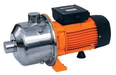 ELETTROPOMPE CENTRIFUGHE CENTRIFUGAL ELECTRIC PUMPS CHI-2 Motore e caratteristiche Motore chiuso autoventilato TEFC Classe isolamento F Grado di protezione IP55 Alimentazione monofase a -5Hz con