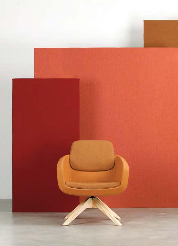 65 ARCA Orlandini Design Arca rappresenta una declinazione completa del concetto di poltrona per spazi attesa, meeting e lounge, proponendosi in 2 dimensioni di seduta e 3 differenti altezze di