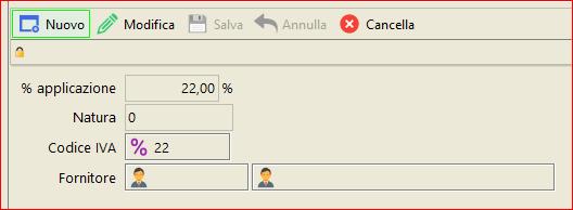 Anagrafica Tabelle Fatturazione elettronica Codici IVA Questa tabella permette di raccordare i vari codici IVA utilizzati dal fornitore nel file XML con i codici IVA di PanJea.