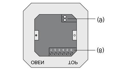 Figura 2 o Ingressi binari E1 E4: connettere i tasti o gli interruttori di chiusura o apertura ai morsetti 1 e 2 5(figura 3) della morsettiera (8)