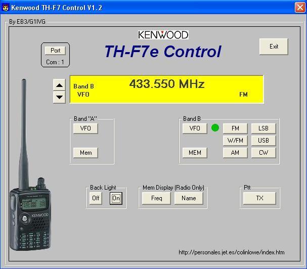 Caricare Codice sorgente di base visivo per il mio TH-F7 Controllo V1.