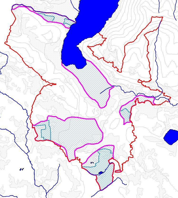 complessi acquiferi, non ancora intaccate dalla urbanizzazione e/o dal degrado profondo, la vulnerabilità idrogeologica è considerata da alta a molto alta in tutte le aree corrispondenti ai complessi