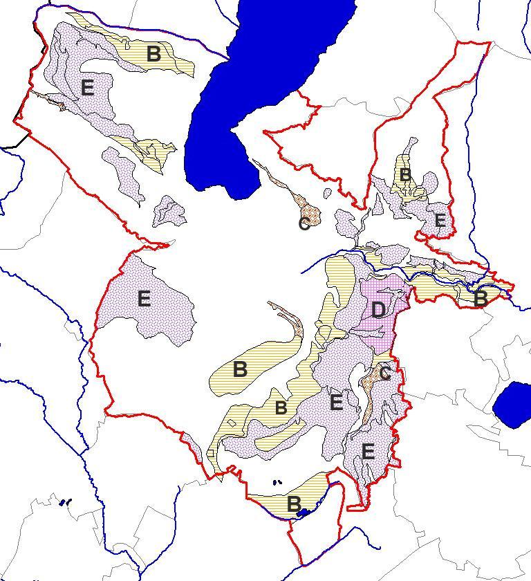 2.5. Aree che presentano scadenti caratteristiche geotecniche Il capitolo 6 definisce in linea di massima le caratteristiche geotecniche salienti dei depositi presenti nell area di Como e le