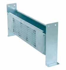 ase di appoggio per cassette metalliche Support for metal boxes 498PI orpo in lamiera di acciaio zincato. ody in galvanized steel sheet.