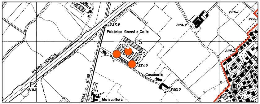 1 - DATI IDENTIFICATIVI n di riferiento e denoinazione P3 P4 P5 Località Cascinello Coune Bergao Provincia BG Sezione CTR C5b3 Coordinate chiloche Gauss Boaga (da CTR) Latitudine 1.551.