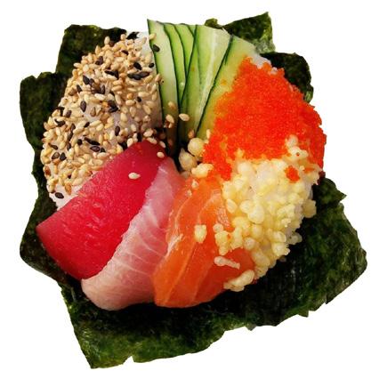 Onigiri SUSHI DONUTS D1 D2 Sake salmone,