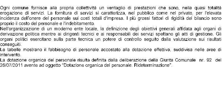 SEZIONE 1- CARATTERISTICHE GENERALI DELLA POPOLAZIONE, DEL TERRITORIO, DELL'ECONOMIA INSEDIATA E DEI SERVIZI DELL'ENTE 1.