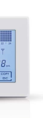 9 8 1 2 3 4 Svolge inoltre la funzione di termostato di zona con la possibilità di comandare gli attuatori O60RF e CH175.