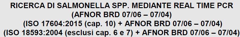 acido nucleico Salmonella spp.