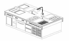 FAGOR INDUSTRIAL UN VENTAGLIO DI SOLUZIONI SU MISURA Un ampia scelta di elementi, forme, dimensioni, complementi e finiture di disegno, capaci di integrarsi in un piano cucina a superficie unica