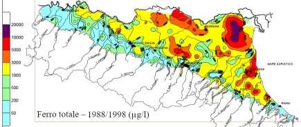 distribuzione dei complessi idrogeologici più superficiali della pianura alluvionale e