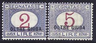 SEGNATASSE 680 1925 Soprastampati (1/10). Tli. 225,00 706 1931 Imperiale sopr.