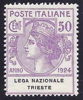 450,00 241 1928 Brindisi-Valona (105). Stampe aerea 21.4.28, affr. con Leoni 10 c.+p.a. sopr. 80 c./1 l. (82+PA 9). Spl. 375,00 242 1929 Roma-Pathfinder (146a). Aerogr. 10.7.29, affr.
