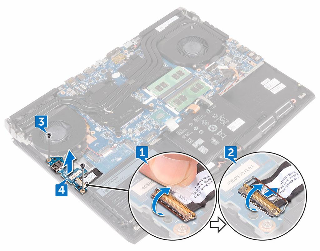 4 Estrarre la scheda di I/O dal