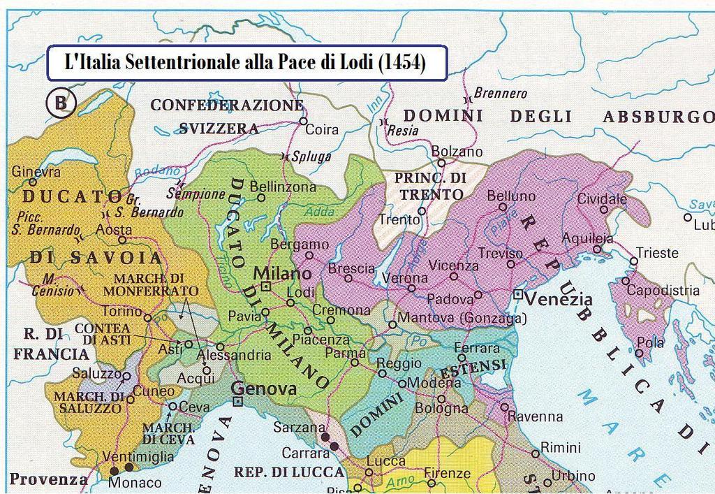 Posizione strategica di Trebbio e Cafaggiolo lungo la via Bolognese N.