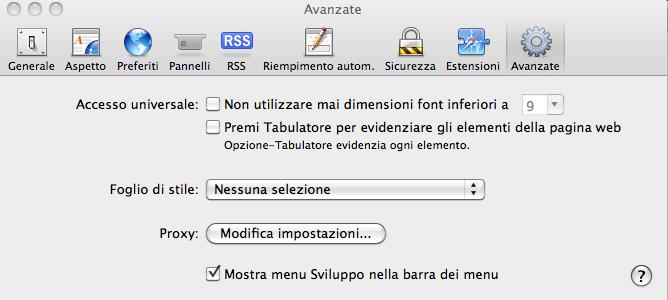 Con Safari! Si sceglie Preferenze dal menu Safari, poi Avanzate e poi Foglio di stile Prof. Carlo Blundo Tecnologie di Sviluppo per il WEB 33 Quale stile vale per l elemento?