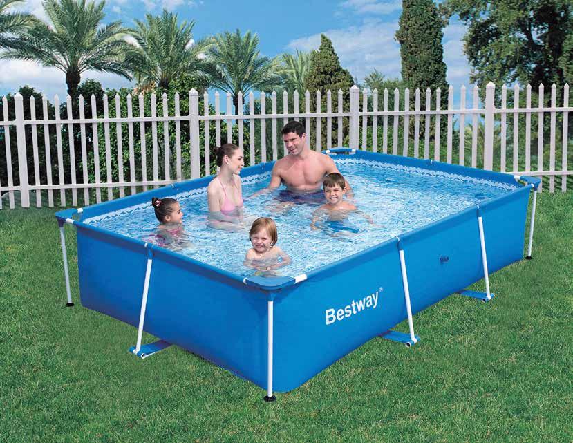 PISCINE STEEL PRO Materiale TRITECH Facile da assemblare Valvola di drenaggio Struttura in