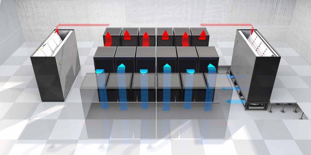 PLENUM FAN For UCW versions on XL cabinets, it is available the plenum fan option which provides together with EC fans remarkable energy saving.