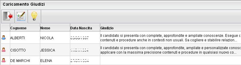 Nella formulazione dei giudizi il programma attinge alle tabelle Quadri, Indicatori, Frasi, opportunamente caricate.