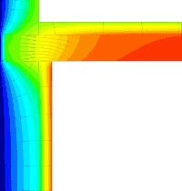 Note R7b - Giunto parete sporgente con isolamento interno copertura verso ambiente non climatizzato con correzione Trasmittanza termica lineica di riferimento (φe) = 0,182 W/mK.