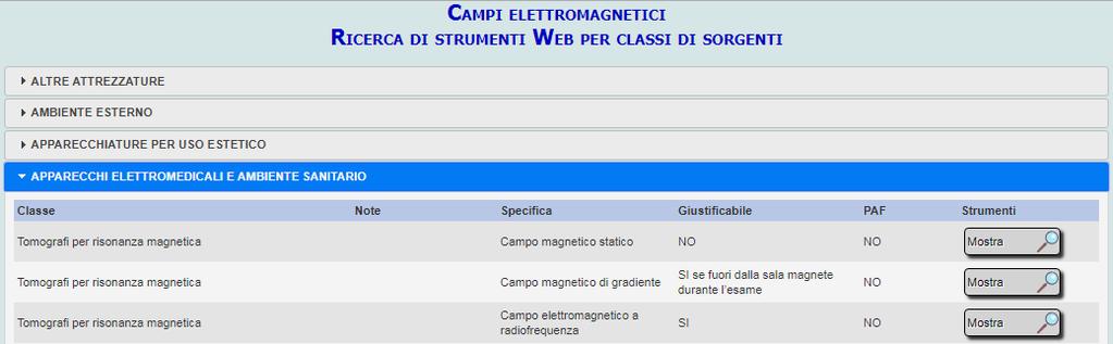 Accesso alla Sezione pubblica Scelta area : CEM Selezionare: Ricerca per