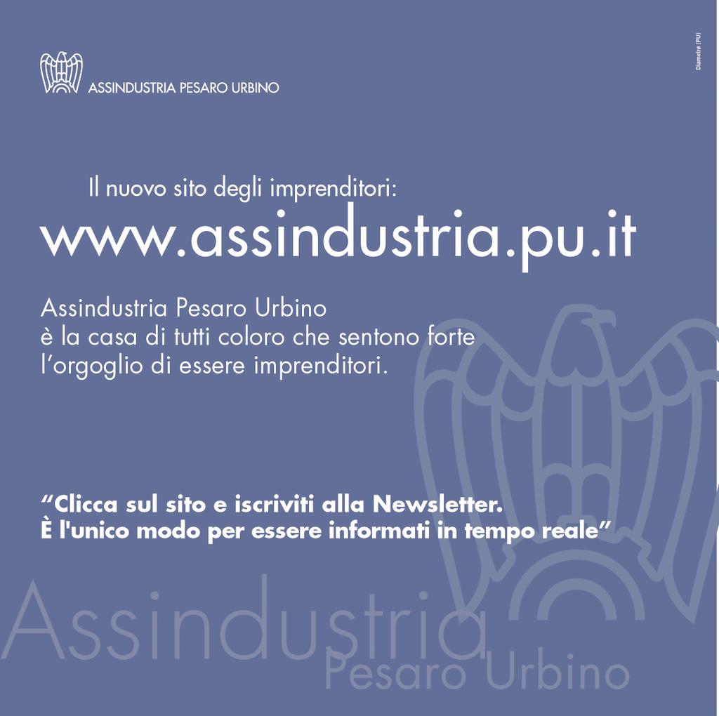 2 comma 20/b Legge n 662/96 Comitato di redazione Centro Studi Assindustria Pesaro Urbino Area Commerciale Banca Popolare dell Adriatico In collaborazione con: Confindustria Marche